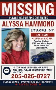 Alyssa Hammond, Missing 37 years old, Little Rock, City in Arkansas - Help Find